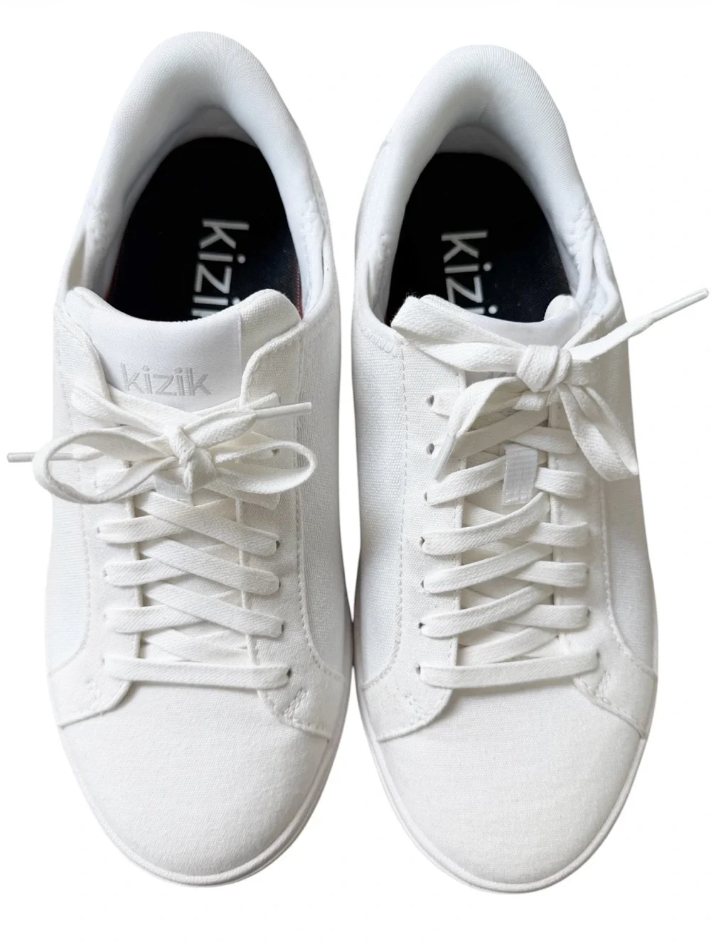 Kizik Irvine Hands Free Canvas Sneaker in White Women’s 7.5 WIDE